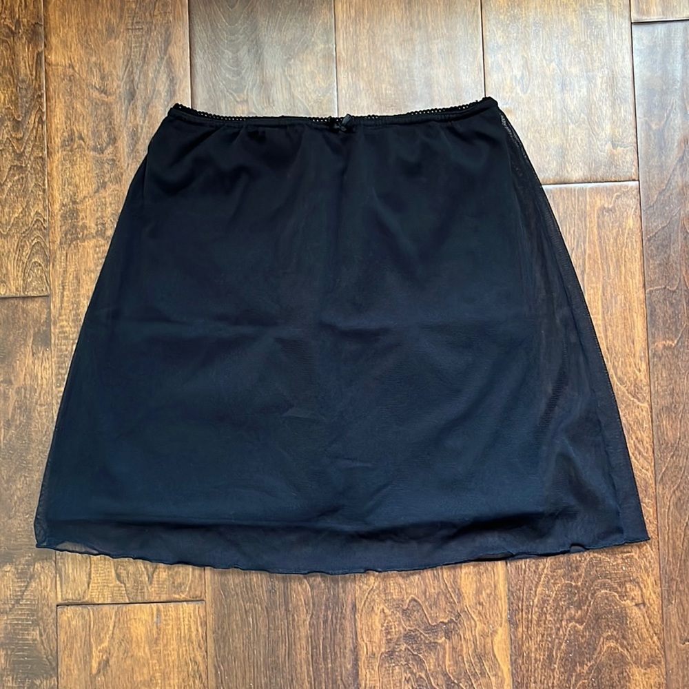 Brandy Melville Sheer Black Mini Skirt
